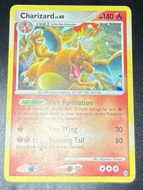 Charizard 1/99 Platinum Arceus Deck 2009 Art Rare cracked iced Holofoil Rare MP